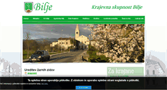 Desktop Screenshot of bilje.si